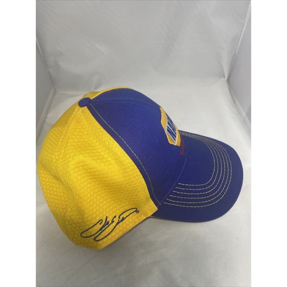 Chase Elliott NAPA Racing Hat Blue Yellow Signature Adjustable - Picture 6 of 6